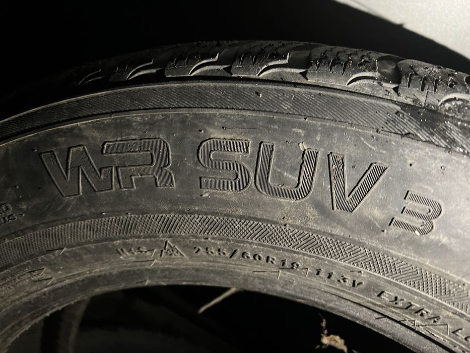 Шины бу 4 шт резина 255 60 19 Нокиан