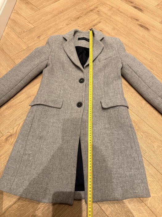 Płaszcz ZARA roz xs szary