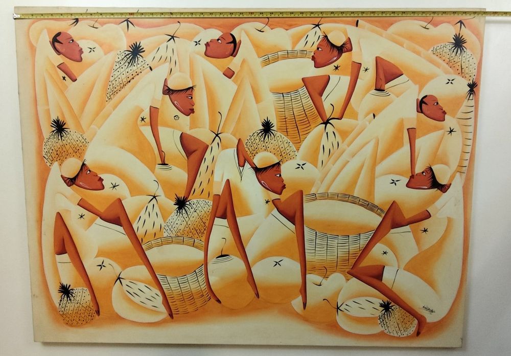 Mulheres de Amarelo - Haiti 120 X 90