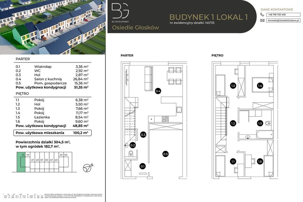 5-pokojowy dom 100m2 + ogródek Bez Pośredników