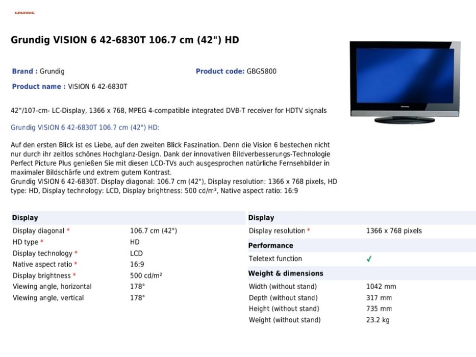 Телевизор Grundig и LG