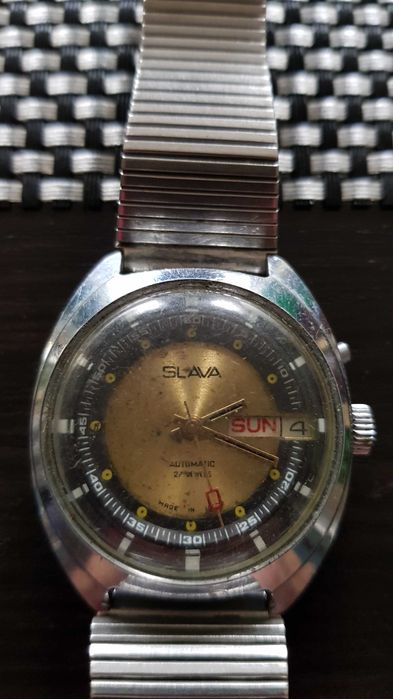 Zegarek *SLAVA* automatic chorągiewka ZSRR Chorzów • OLX.pl