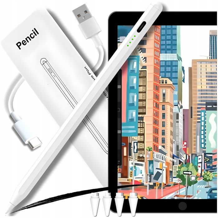 Rysik Pencil Pen Do Apple Tableta Ipad Air Pro Mini 2 Gen 4 Końcówki