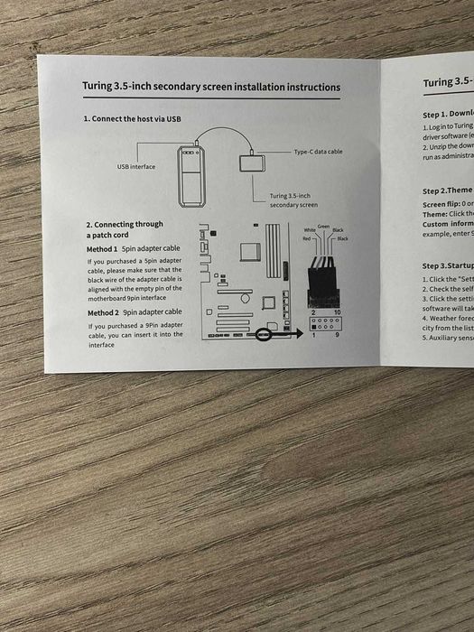 Panel czujników monitor danych aida64 pc cpu ram mini ekran 3,5cala