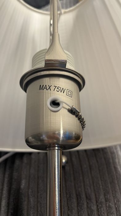 Lampa stołowa ikea nocna biała arstid