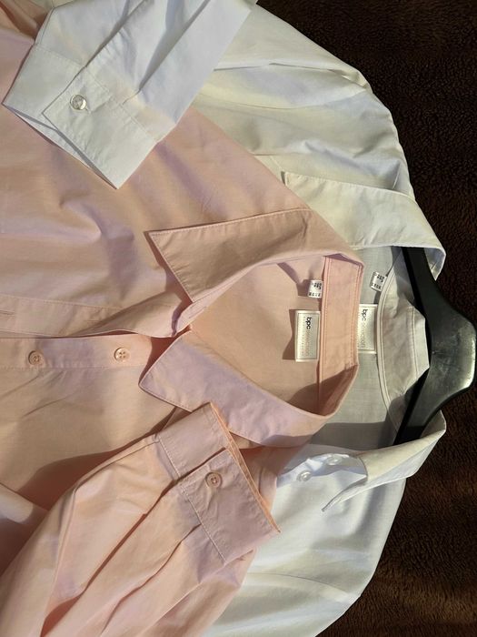 2x koszula damska biała różowa roz 48 Nowe  Bon Prix