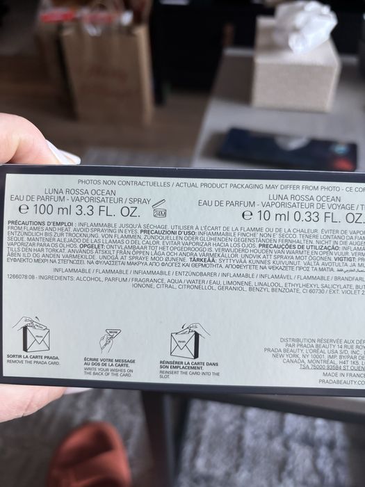 Pudelko po perfumach Prada