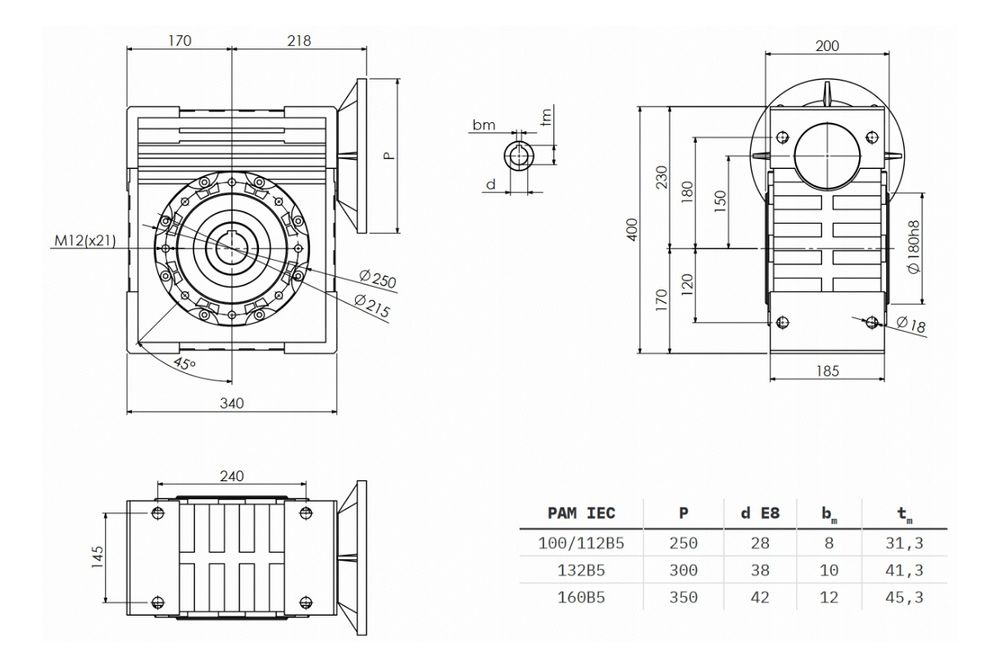 Promocja Przekładnia ślimakowa reduktor Promotor PM150 PM 150 i=15 1/1