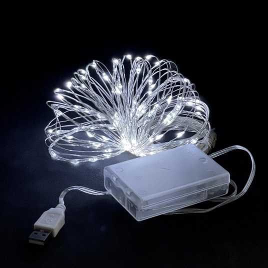 Світлодіодна гірлянда "Краплі Роси"  На Батарейках / USB / Від Мережі