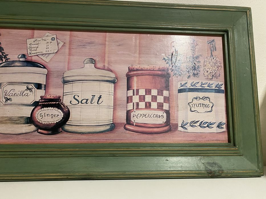 Quadro de parede para cozinha.