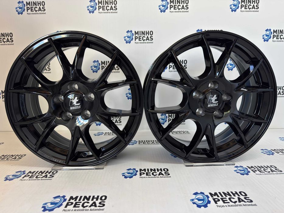 Jantes em 16 (5x100) Preto Brilho