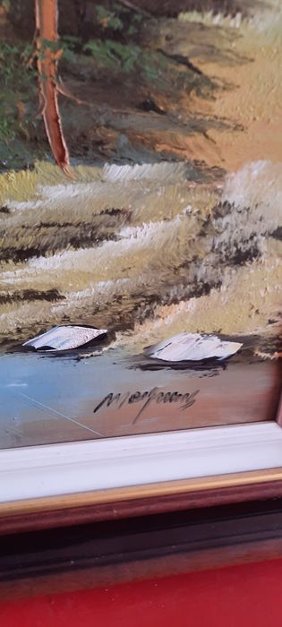 Pintura a óleo como nova 91cm x 71cm