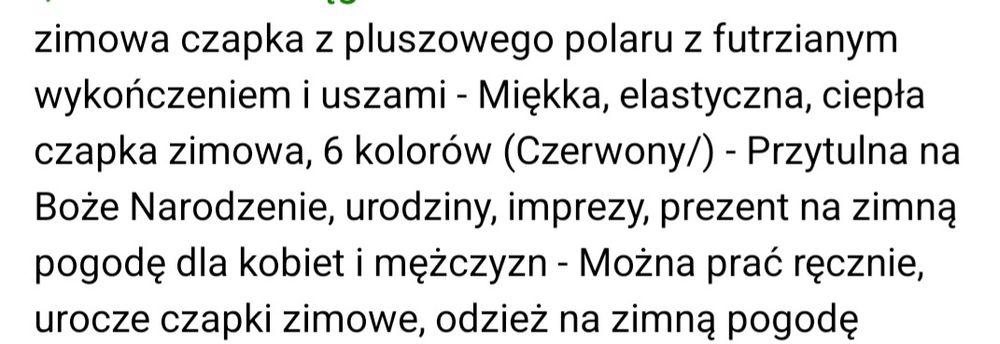 Cudna damska biała czapka  z nauszniki i pomponami