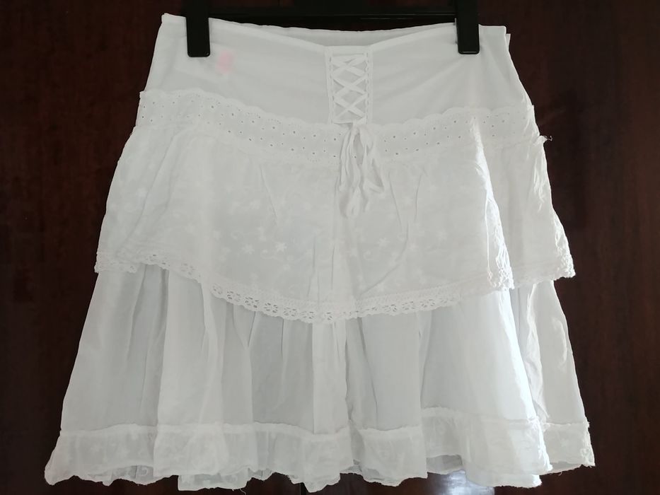 Spódnica biała bawełniane