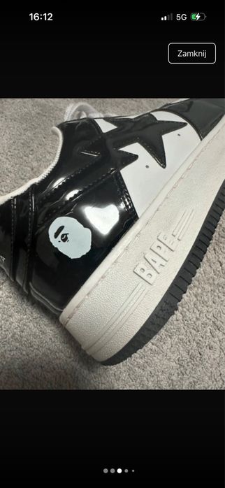 czarne buty bape