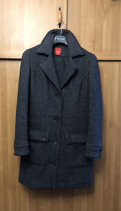 Продам теплое шерстяное пальто s. Oliver , размер М 46-48