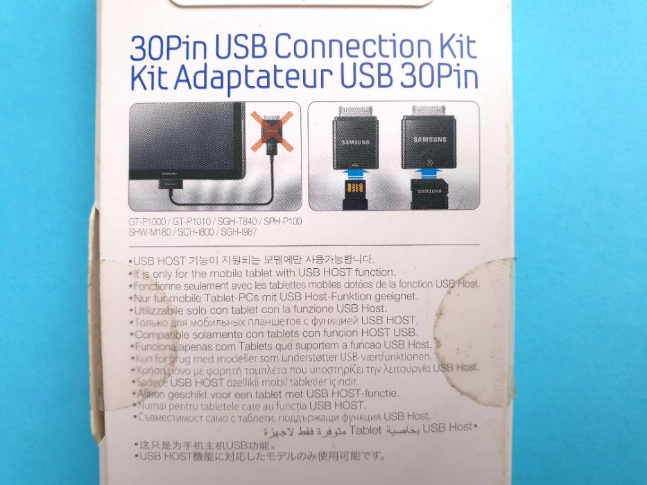 Samsung Kit Adaptador USB 30Pin NOVO