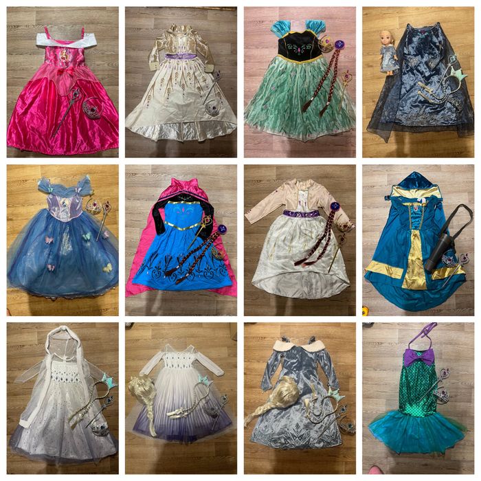 Платье принцессы карнавальное на новый год 5-6 лет 110-116