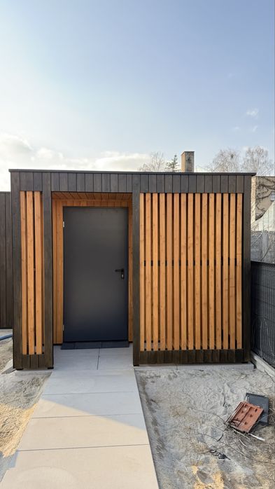 Domek narzeędziowy na wymiar MODRZEW SYBERYJSKI.