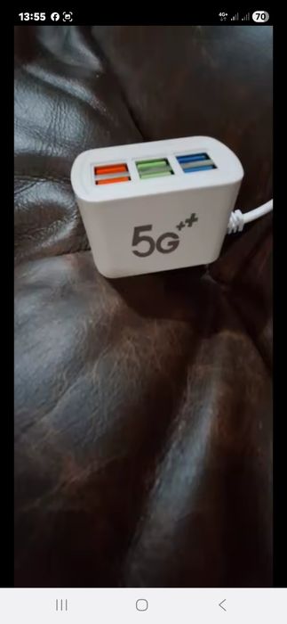 Швидка зарядка 20W / Быстрая зарядка Зарядна станція на 6 USB