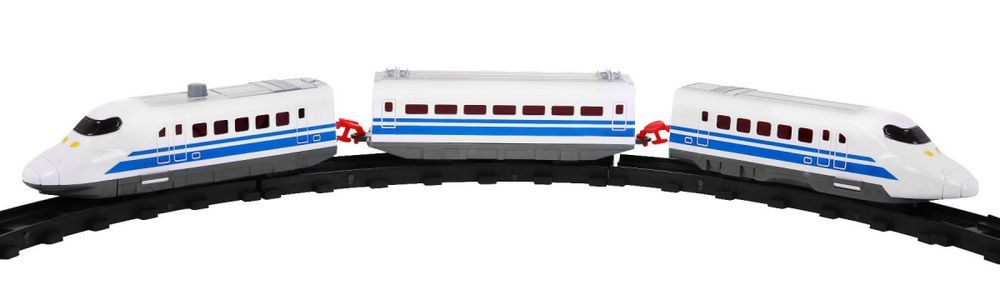 Duża Kolejka Z Torami Dla Dzieci 3+ Pociąg Z Wagonem + Pętla + Akcesor