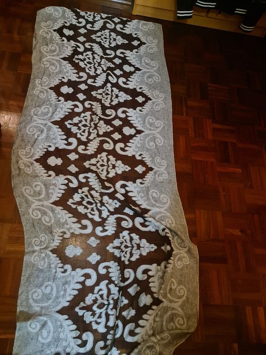Écharp cinzas e branco