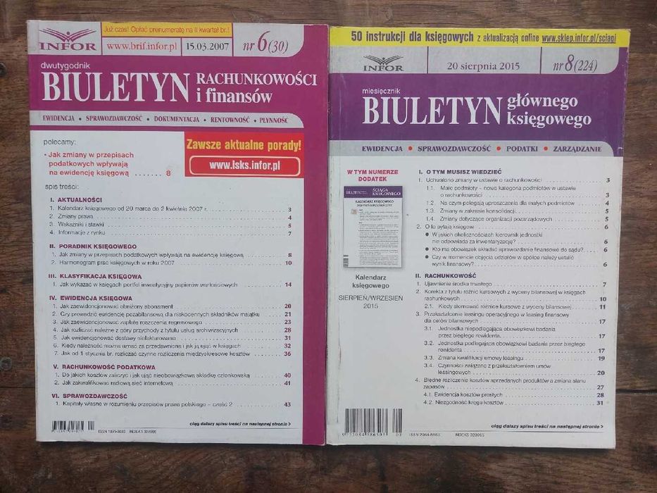 dwutygodnik MONITOR księgowego ; komplet