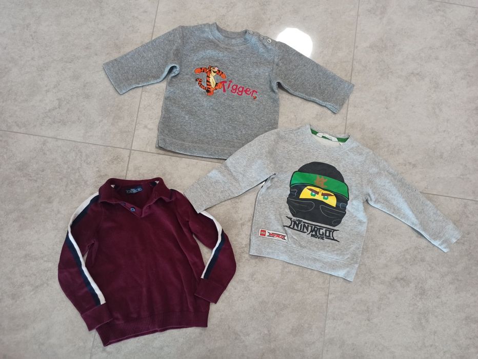 Zestaw bluzy sweter 104 hm