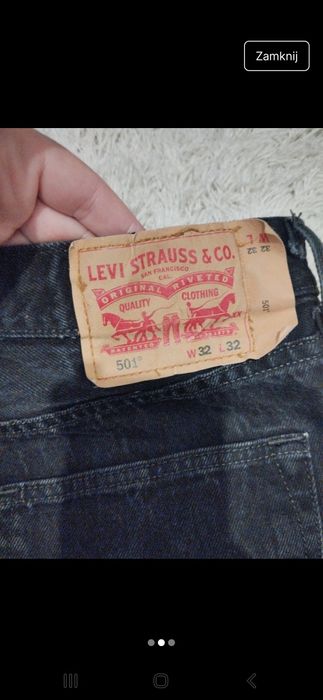 Spodenki czarne levis 32