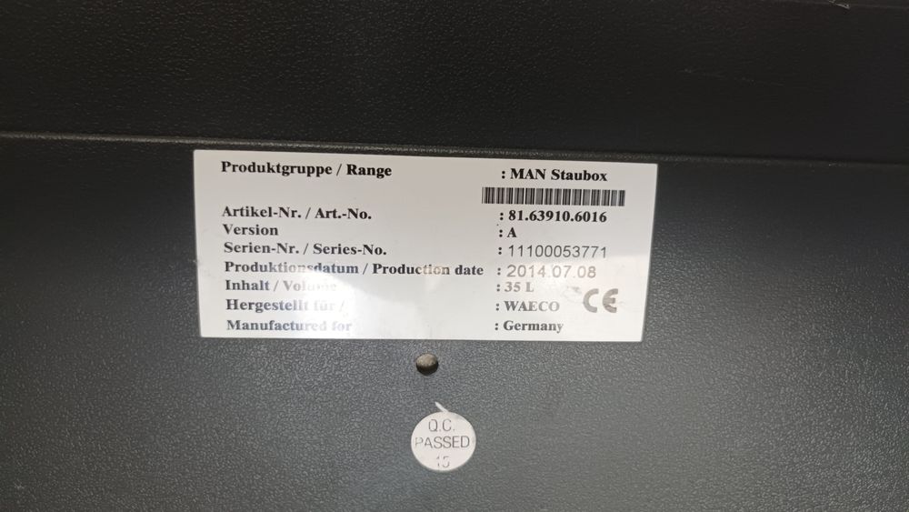 MAN Staubox frigorífico