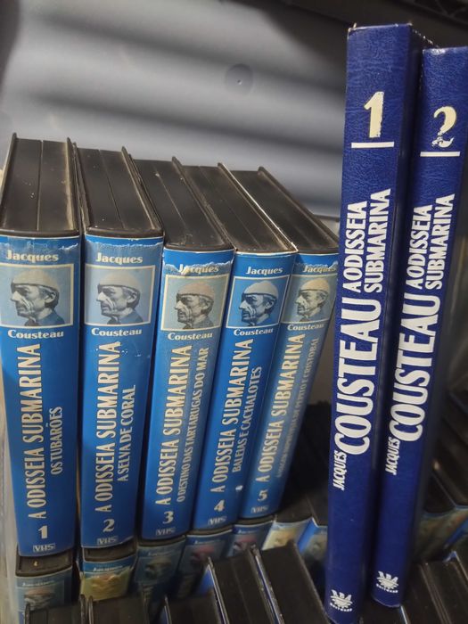 Colecção Cousteau VHS e Livros