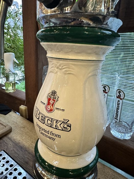 Nalewak ceramiczny do piwa Becks. REZERWACJA !!!