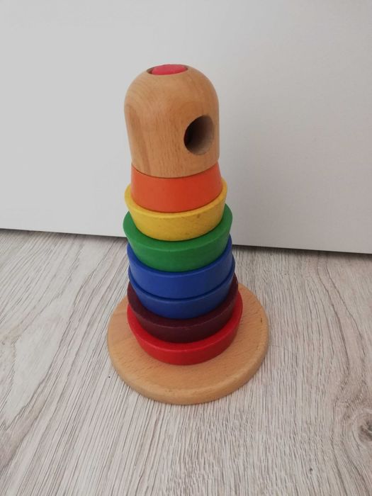 zabawka wieża drewniana ikea