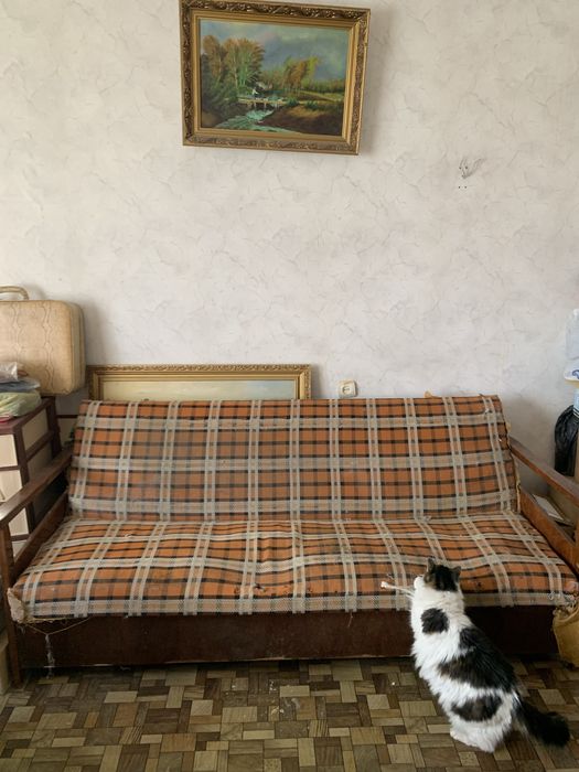 Дерево, раскладной диван, под перетяжку