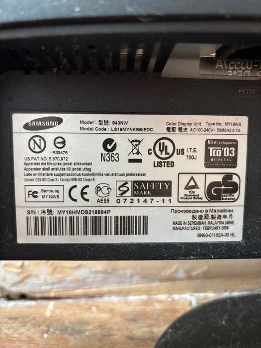 Монітор від пк самсунг