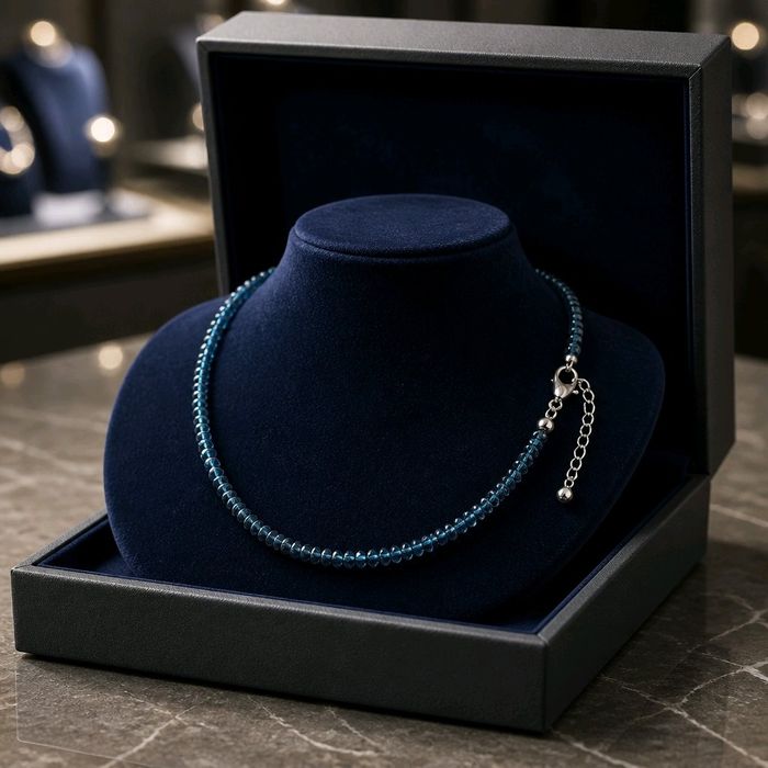 Naszyjnik London Blue Topaz – Głębia Oceanu