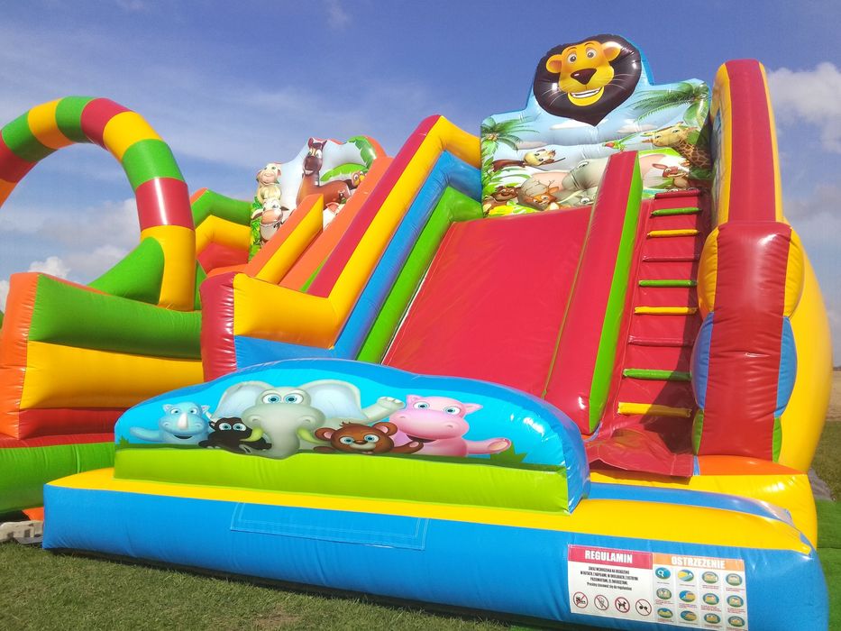 Wynajem namiotów bankietowych, zjeżdżalnia dmuchana