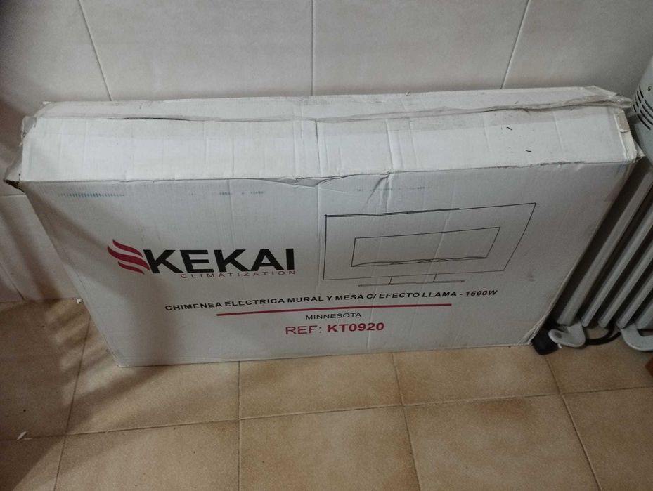 Lareira elétrica de parede ou chão simulação de fogueira