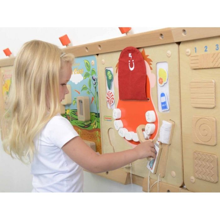 Edukacyjna Tablica Drewniana Masterkidz Higiena Jamy Ustnej dentysta