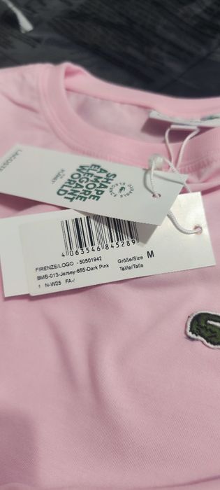 T-shirt Lacoste cor rosa M