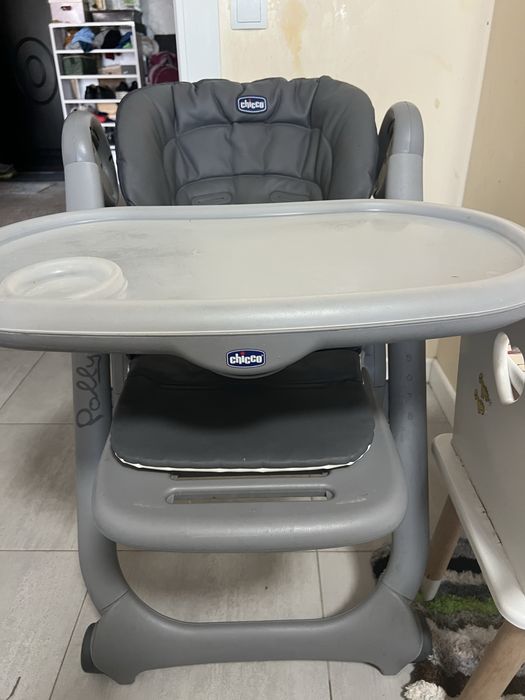 Стульчик для кормления Chicco Polly Easy   Grey Melange