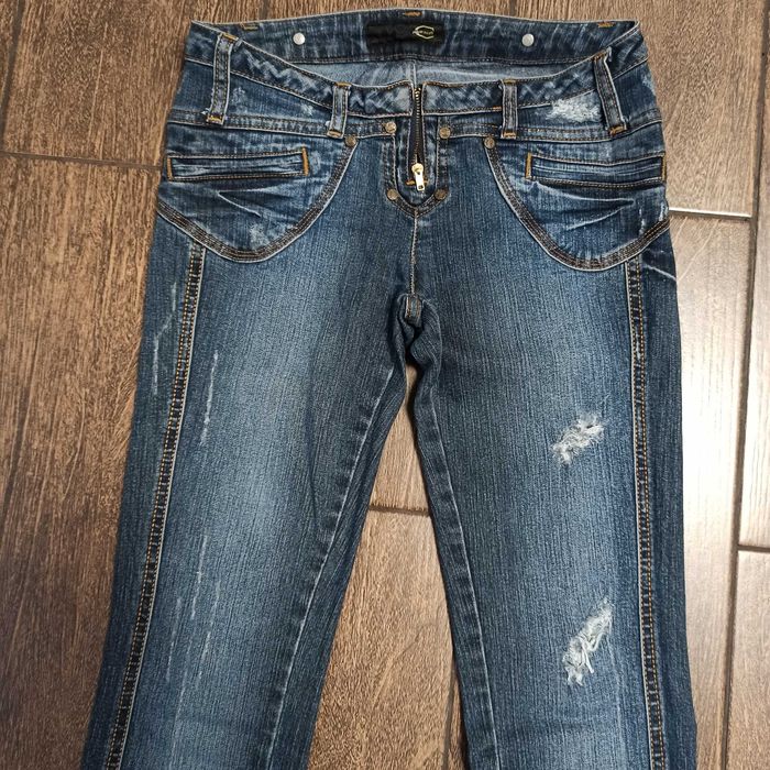 Брендовые джинси джинсы Just Cavalli клеш синие женские Италия!