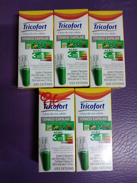 Caixa com 2 frascos de Vitamina de crescimento e tratamento capilar