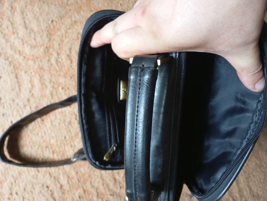 Сумка мужская кожаная барсетка 28*23*8см Италия