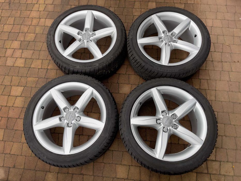 3651. Alufelgi koła letnie Audi A4 B8 oryginalne 5x112 ET47 225/45/18 Continental