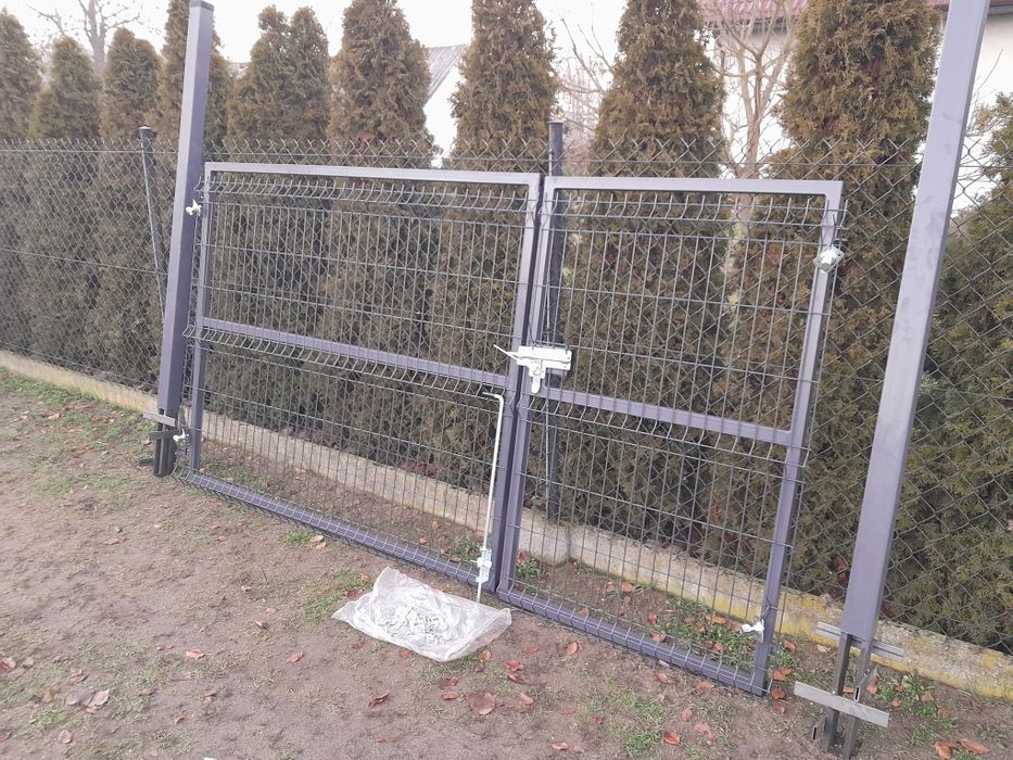 BramoFurtka 2m+1m Grafit/Antracyt 7016 Brama Furtka Panelowa 3D