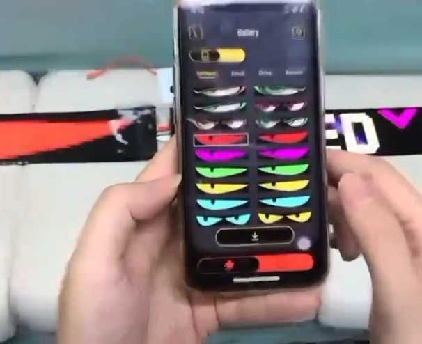 Очі диявола на авто, LED Matrix Panel 12x60, гнучкий RGB дисплей