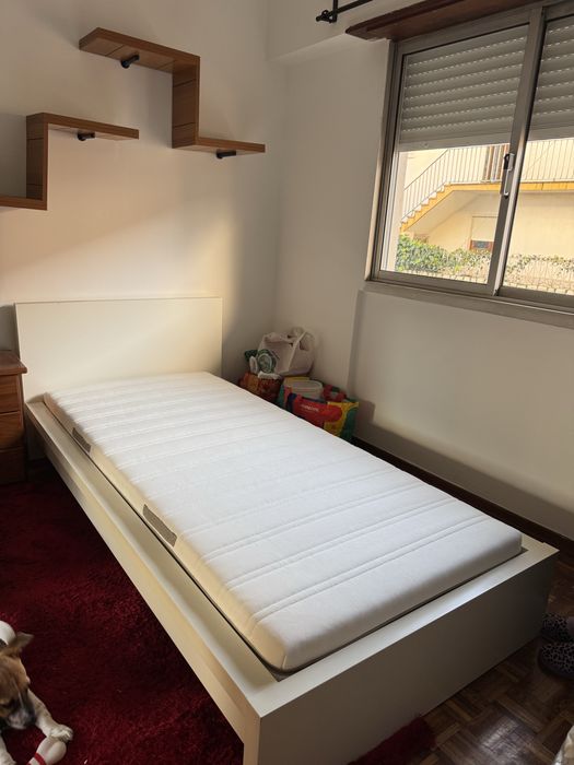 cama solteiro 110x200 com colchão