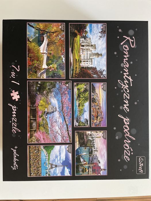 Puzzle Romtyczne Podróże 7w1