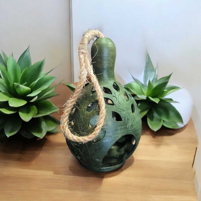 Lampion Ceramiczny 36 cm ( Gliniany ) Ręcznie Robiony